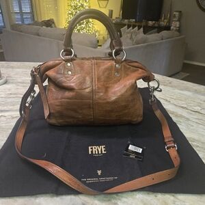 Brown Leather Frye Handbag